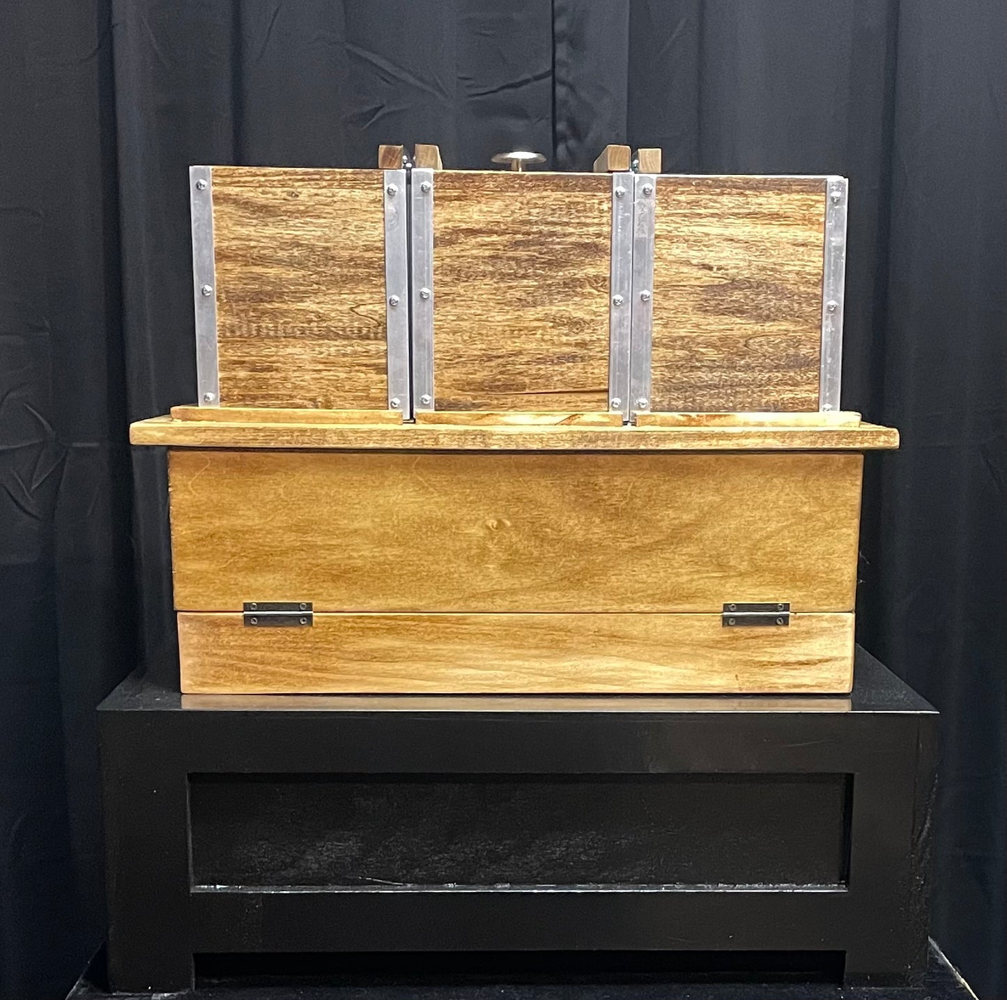 Tri-Section Illusion (Natural Wood)